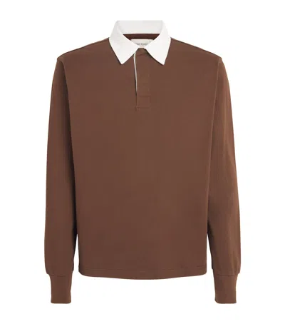 Oliver Spencer Organic Cotton Rugby Shirt In Pink