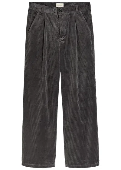Oliver Spencer Orsman Corduroy Wide-leg Trousers In Gray