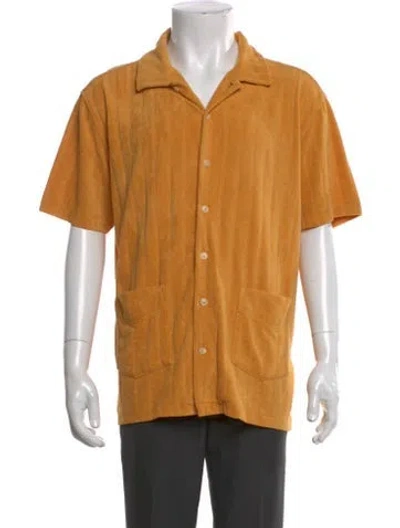 Pre-owned Oliver Spencer Short Sleeve Shirt In Yellow