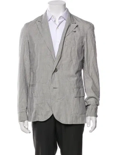 Pre-owned Oliver Spencer Striped Blazer In Gray