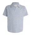 OLIVER SPENCER KNITTED STRIPED POLO SHIRT