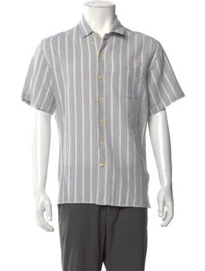 Pre-owned Oliver Spencer Striped Short Sleeve Shirt In Multi