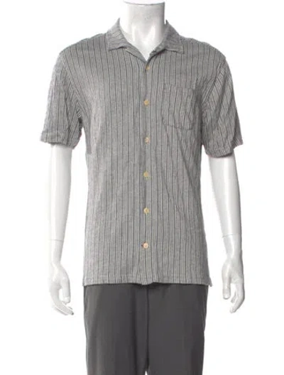 Pre-owned Oliver Spencer Striped Short Sleeve Shirt In Neutral