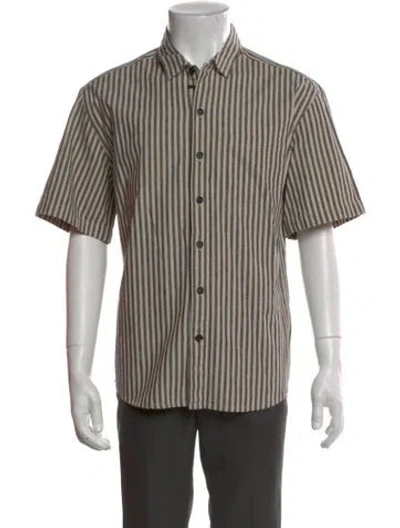 Pre-owned Oliver Spencer Striped Short Sleeve Shirt In Neutral