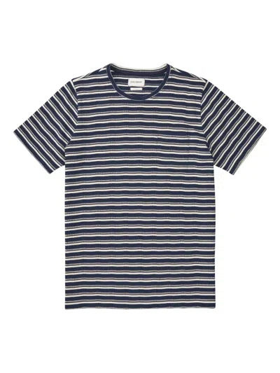 Oliver Spencer Striped Short-sleeve Tee In Multi