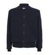 Oliver Spencer Wool Zigzag-knit Cardigan In Blue