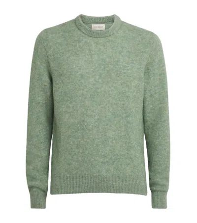 Oliver Spencer Wool-blend Blenheim Sweater In Green
