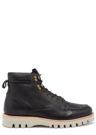 Oliver Sweeney Bolhas Leather Ankle Boots In Brown Leather