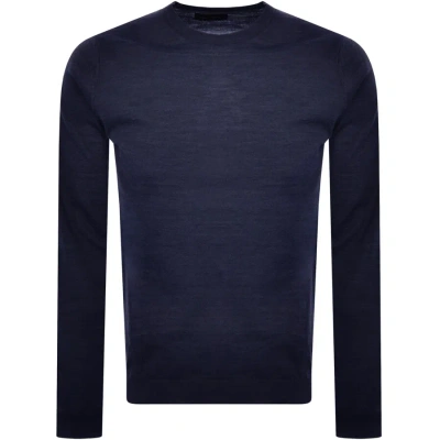 Oliver Sweeney Camber Knit Jumper Navy In Blue
