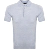 OLIVER SWEENEY OLIVER SWEENEY COVEHITE KNIT POLO T SHIRT BLUE
