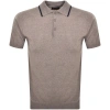 OLIVER SWEENEY OLIVER SWEENEY COVEHITE KNIT POLO T SHIRT BROWN