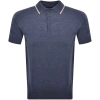 OLIVER SWEENEY OLIVER SWEENEY COVEHITE KNIT POLO T SHIRT NAVY