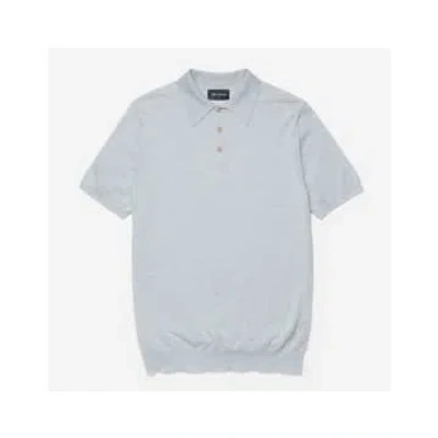 Oliver Sweeney Covehithe Merino Wool Polo Shirt Size: M, Col: Blue