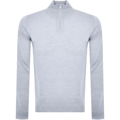 Oliver Sweeney Curragh Knit Jumper Blue In Gray