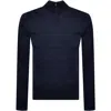 Oliver Sweeney Curragh Quarter Zip Jumper Navy In Navy
