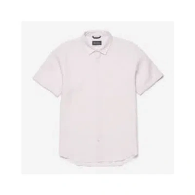 Oliver Sweeney Eakring Linen Short Sleeve Shirt Size: M, Col: Pink