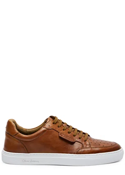 Oliver Sweeney Edwalton Leather Sneakers In Brown