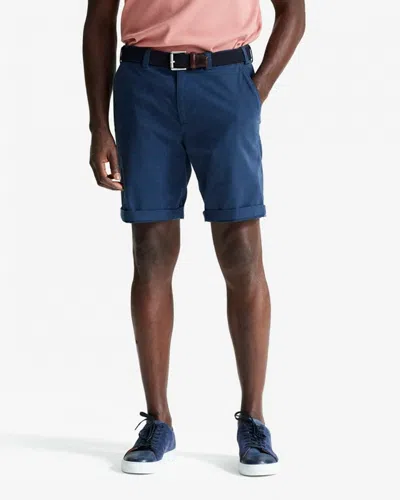 Oliver Sweeney Frades Mens Italian Cotton Chino Shorts In Blue