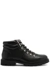 Oliver Sweeney Helford Leather Hiking Boots In Black