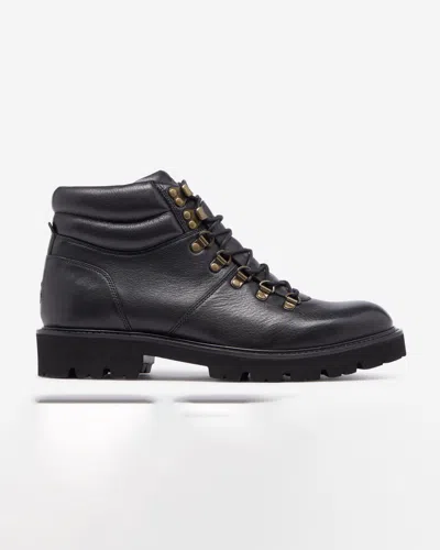 Oliver Sweeney Helford Mens Soft-milled Calf Leather Walking Boots In Black