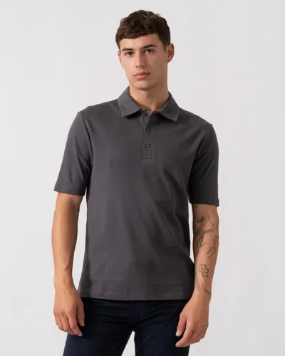 Oliver Sweeney Hunston Mens Short Sleeve Polo Shirt In Gray