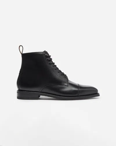 Oliver Sweeney Inglesham Mens Antiqued Calf Leather Boots In Black