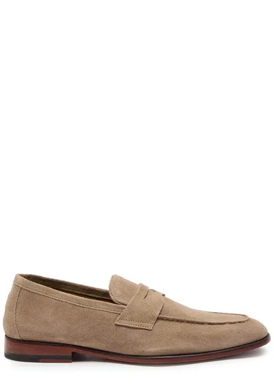 Oliver Sweeney Keyworth Suede Loafers In Sand