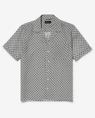 Oliver Sweeney Marvao Mens Linen Shirt In Blue