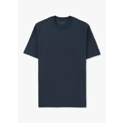 Oliver Sweeney Mens Palmela Cotton T-shirt In Midnight Navy In Blue