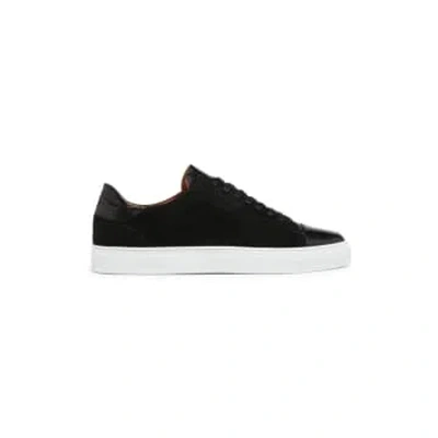 Oliver Sweeney Ossos Suede & Leather Contrast Trainers Size: 8, Co In Black