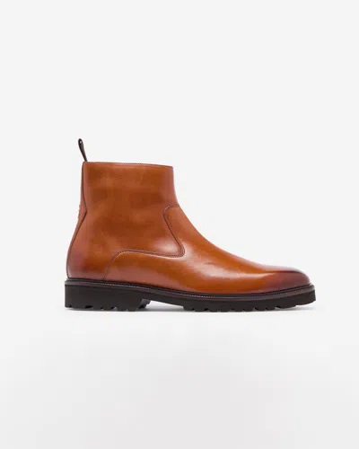 Oliver Sweeney Swanley Mens Milled Calf Leather Zip Boots In Multi