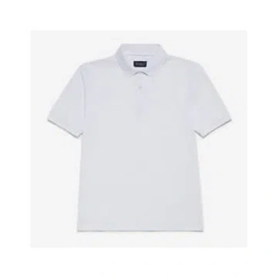 Oliver Sweeney Tralee Perforated Collar Detail Polo Shirt Size: M, Col In White