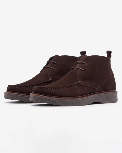 Oliver Sweeney Xixona Mens Calf Suede Moccasin Boots In Brown