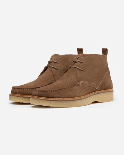 Oliver Sweeney Xixona Mens Calf Suede Moccasin Boots In Brown