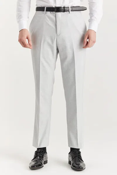 Oliver Tweed Infinity Leather Men's Silver Lightweight Summer Wedding Party Trouser