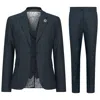 Oliver Tweed Infinity Leather Women's Olive Three-piece Tailored Fit Suit In Prince Of Wales Check