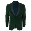 Oliver Tweed Mens Green Velvet Dinner Tuxedo Suit Jacket Blazer In Green