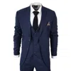 Oliver Tweed Mens Im1 Classic Plain Navy 3 Piece Suit In Blue