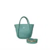 Oliveve Women's Mini Ellis Top Handle Crossbody In Teal Buffalo In Multi