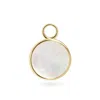 OLIVIA & PEARL MOTHER OF PEARL CIRCLE CHARM