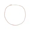 Olivia & Pearl Seed Pearl Necklace Pink In Spn/pink/14k