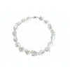 Olivia & Pearl Uat Keshi Choker Necklace Pearlescent In O&p/kch/pearl