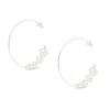 Olivia & Pearl Uat Oh So Fine Cluster Hoop Earring Vermeil In O&p/che/ver/wg
