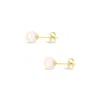 Olivia & Pearl Uat Petite Power Pearl Stud Earring 9ct Gold In O&p/petit/9ct