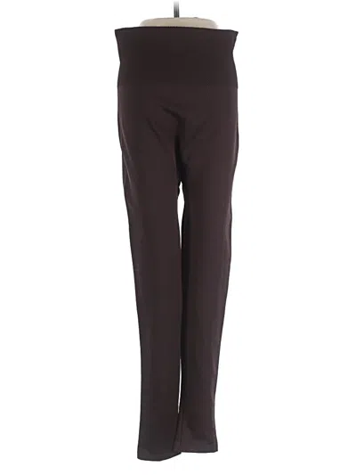 Pre-owned Olivia Blu Active Pants In Burgundy