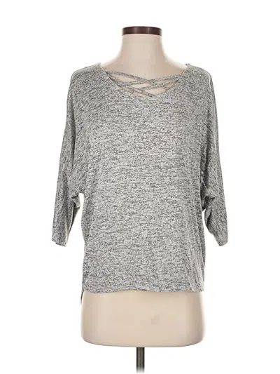 Pre-owned Olivia Blu Cardigan Sweater In Gray