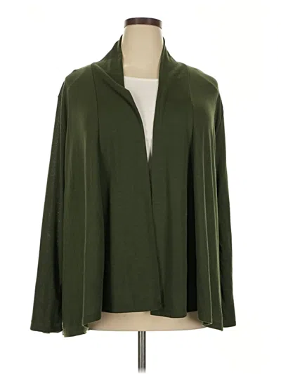 Pre-owned Olivia Blu Cardigan Sweater In Green