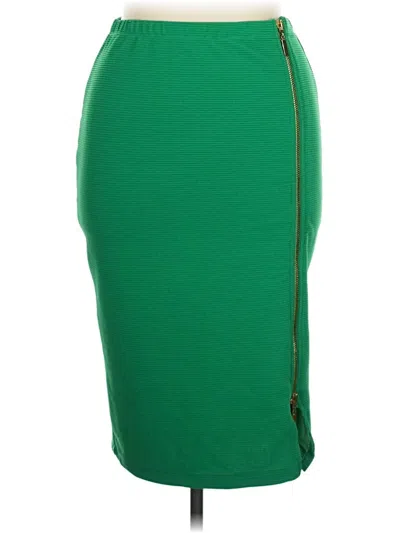 Pre-owned Olivia Blu Casual Skirt In Green