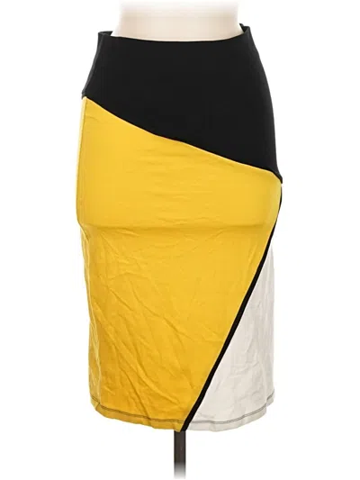 Pre-owned Olivia Blu Casual Skirt In Yellow