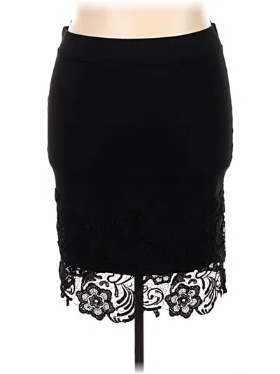 Pre-owned Olivia Blu Formal Skirt In Black